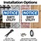 Signmission Dirty Utility, 10 in W x Rectangle, Plastic OS-2PACK-NS-P-710-L-11048 - alternate 2
